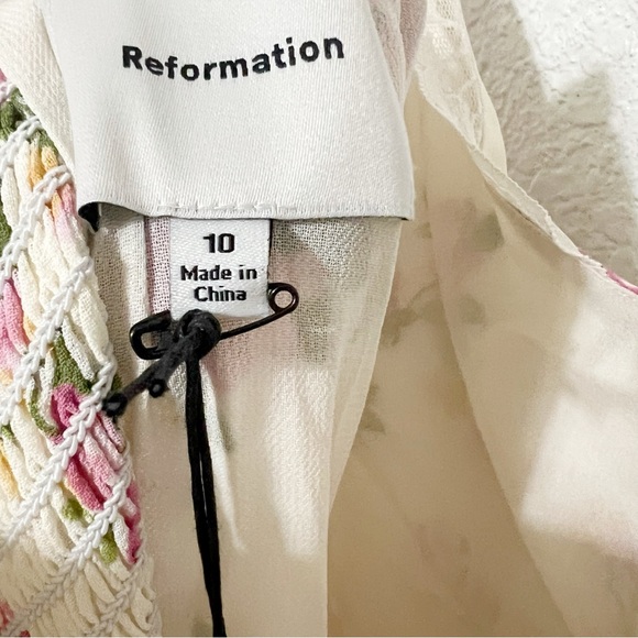 NWT Reformation Irisa Floral Trumpet Dress - Picture 13 of 13